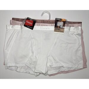 Hanes Women 3-Pair Boxer Brief Boyshort Underwear Panties Bamboo Soft Size L/7